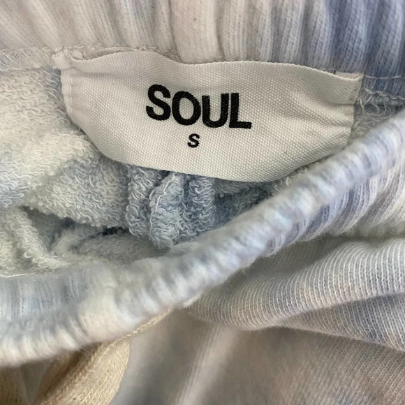 SoulCycle‎ Tie Dye Joggers Blue/White Tie Waist - Picture 10 of 12